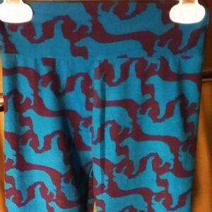 Kids Patterned Leggings - Blue and Purple